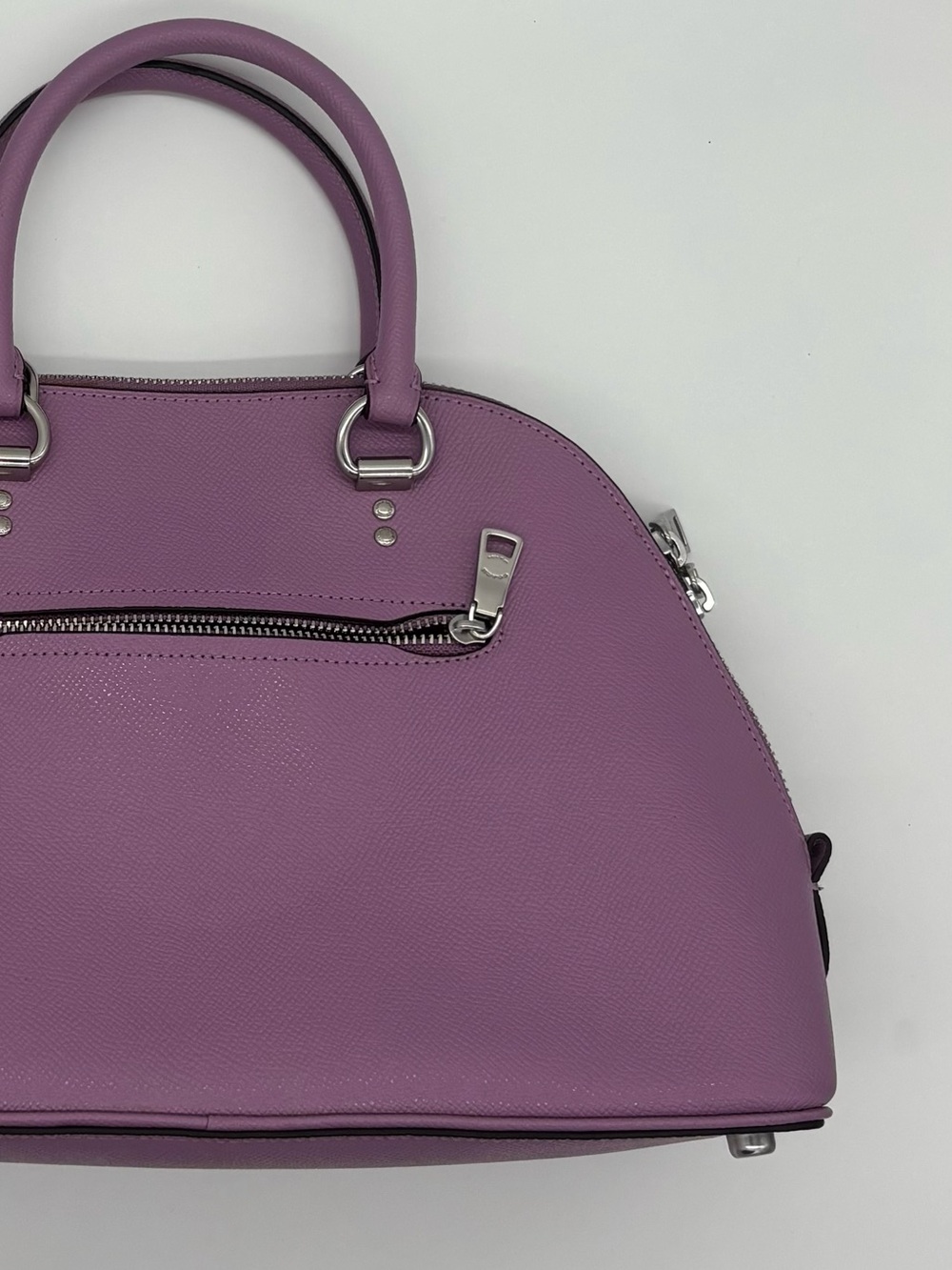 COACH Lavender Purple Dome Satchel with Matching Wallet - Picture 6 of 11